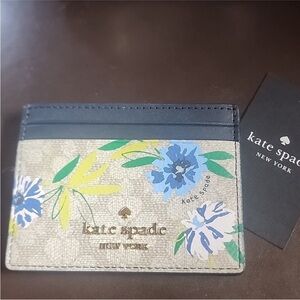 Kate Spade blue floral Wallet